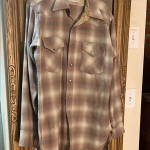 Vintage Pendleton Men's Western Plaid Shirt